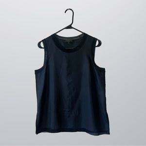 Rag & Bone Maude Silk Tank Top | Navy Blue | Medium